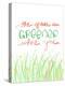 Grass Is Greener Where You Love It-Anna Quach-Stretched Canvas