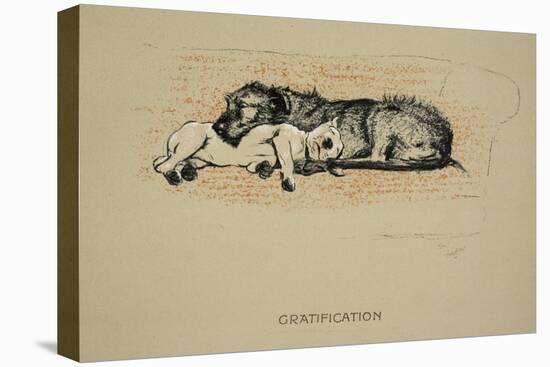 Gratification, 1930, 1st Edition of Sleeping Partners-Cecil Aldin-Premier Image Canvas