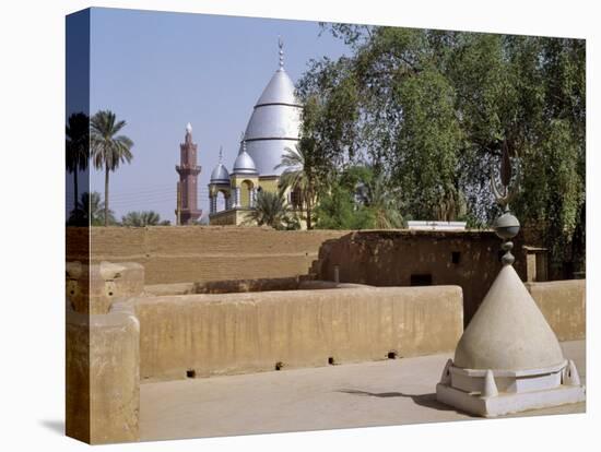 Grave of Al-Mahdi Lies Beneath the Large Mausoleum in Back, His Former Home Is in Foreground, Sudan-Nigel Pavitt-Premier Image Canvas