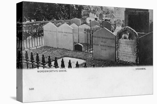 Grave of the Poet William Wordsworth, Grasmere, Westmorland, 20th Century-null-Premier Image Canvas