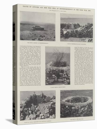 Graves of Officers and Men Who Fell at Bronkhorstspruit in the Boer War, 1880-null-Premier Image Canvas