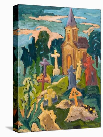 Graveyard And Chapel, 2005-Marta Martonfi-Benke-Premier Image Canvas