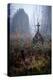 Graveyard in England in Winter-David Baker-Premier Image Canvas