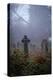 Graveyard in England in Winter-David Baker-Premier Image Canvas