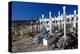 Graveyard on a hill, Ilulissat, Disko Bay, West Coast, Greenland-null-Stretched Canvas