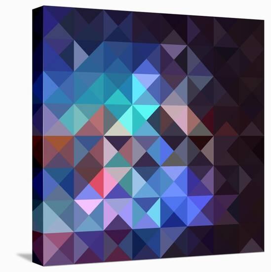 Gray Abstract Geometric Pattern-cienpies-Stretched Canvas
