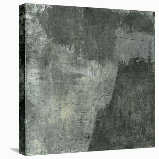 Gray Abstract I-Elena Ray-Stretched Canvas