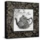 Gray Tea Damask-Diane Stimson-Stretched Canvas