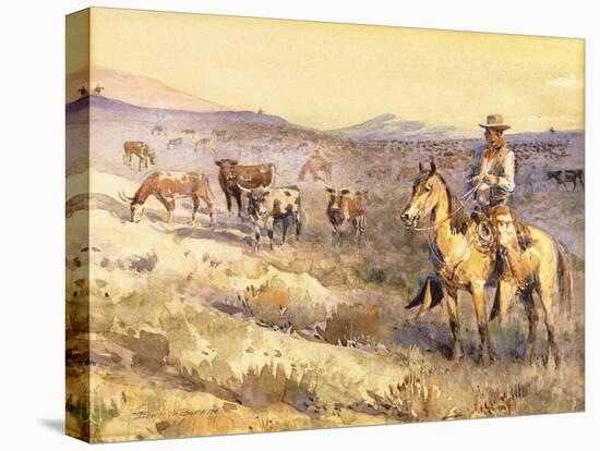 Grazing Cattle-Edward Borein-Premier Image Canvas