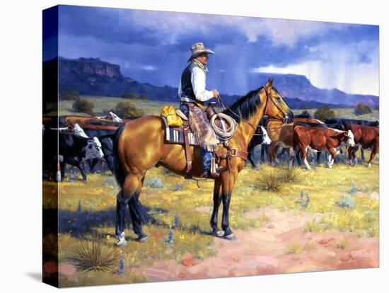 Great American Cowboy-Jack Sorenson-Stretched Canvas