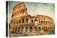 Great Colosseum - Artistic Retro Styled Picture-Maugli-l-Stretched Canvas