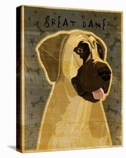 Great Dane (Fawn, no crop)-John W Golden-Stretched Canvas