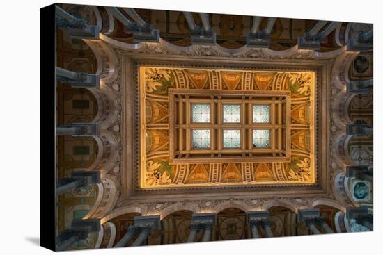 Great Hall Ceiling Library Of Congress-Steve Gadomski-Premier Image Canvas
