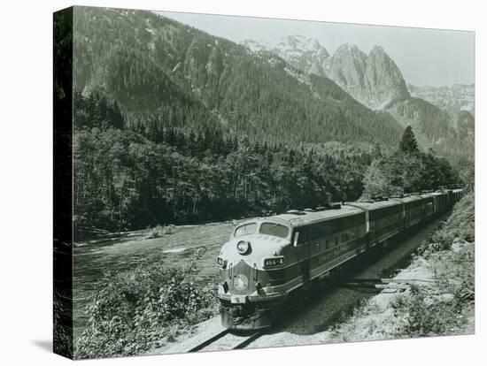 Great Northern on the Skykomish, Circa 1955-null-Premier Image Canvas