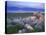 Great Salt Lake and the Wasatch Range, from Antelope Island State Park, Utah, USA-Jerry & Marcy Monkman-Premier Image Canvas