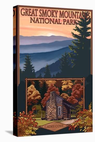 Great Smoky Mountains - Cades Cove, c.2009-Lantern Press-Stretched Canvas