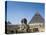 Great Sphinx and Pyramid of Khephren and Menkaure (to left) 4th dynasty, Giza, Egypt-null-Premier Image Canvas