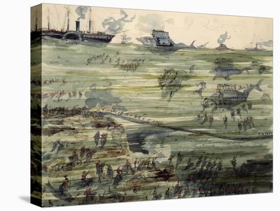 Great Submarine Battle, Late 19th Century-Albert Robida-Premier Image Canvas