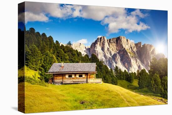 Great View on the Pizes De Cir Ridge, Valley Gardena. National Park Dolomites, South Tyrol. Locatio-Leonid Tit-Premier Image Canvas