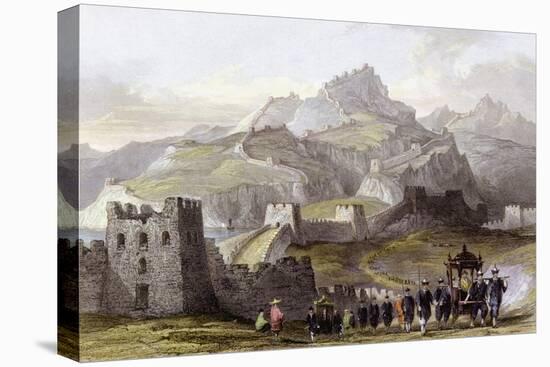 Great Wall China-Thomas Allom-Stretched Canvas