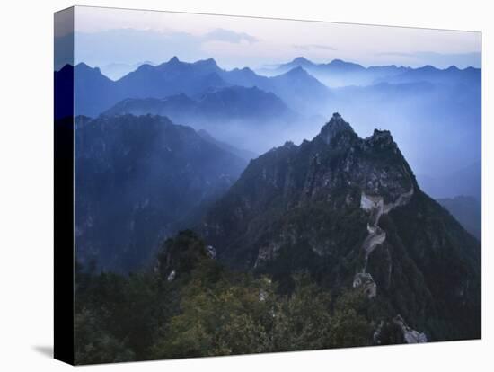 Great Wall in Early Morning Mist, China-Keren Su-Premier Image Canvas