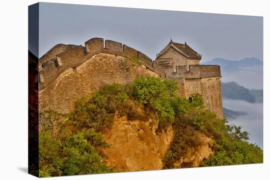 Great Wall of China on a Foggy Morning. Jinshanling, China-Darrell Gulin-Premier Image Canvas