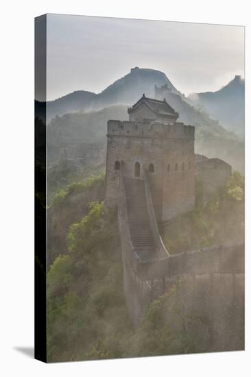 Great Wall of China on a Foggy Morning. Jinshanling, China-Darrell Gulin-Premier Image Canvas