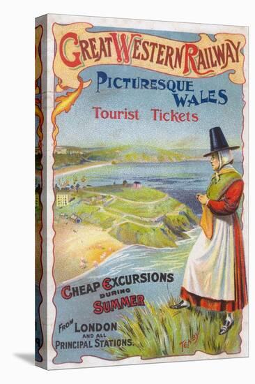 Great Western Railray Promo Tours to Wales from London - Wales, England-Lantern Press-Stretched Canvas