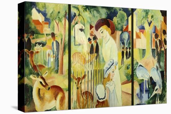 Great Zoological Garden, Triptych, 1912-Auguste Macke-Premier Image Canvas