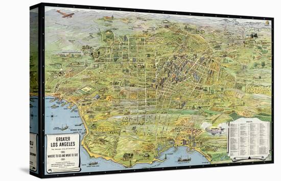 Greater Los Angeles, California, 1932-K^M^ Leuschner-Stretched Canvas