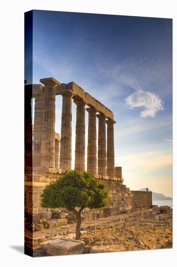 Greece, Attica, Cape Sounion, Temple of Poseidon-Jane Sweeney-Premier Image Canvas