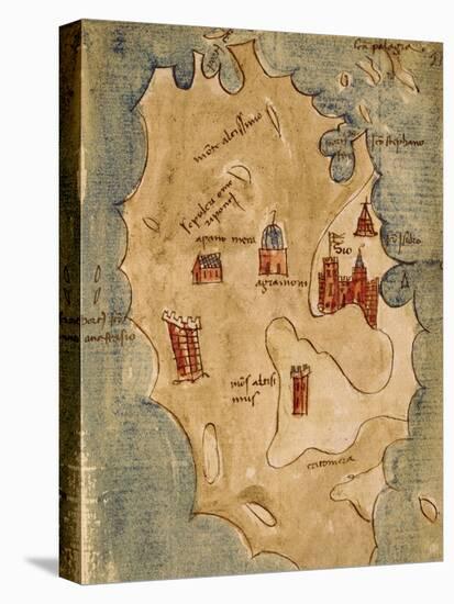 Greece, Chios Island, Chio Scio from the Latin Manuscript-Ippolito Caffi-Premier Image Canvas