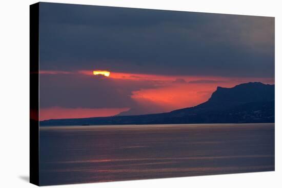 Greece, Crete, Libyan Sea, Sunset-Catharina Lux-Premier Image Canvas