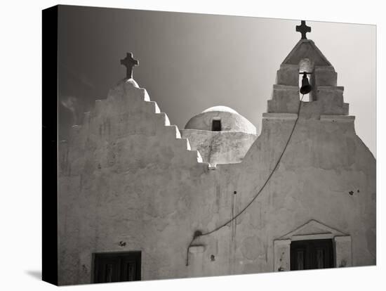 Greece, Mykonos. Church Steeples and Crosses-Bill Young-Premier Image Canvas