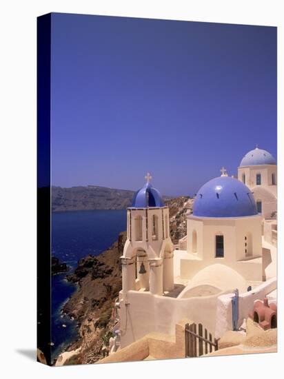 Greek Church, Santorini, Greece-Walter Bibikow-Premier Image Canvas