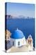 Greek Church with Blue Dome and Pink Bell Tower-Neale Clark-Premier Image Canvas