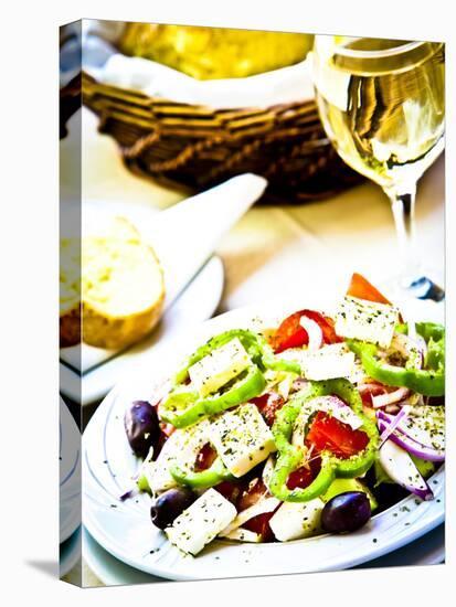 Greek Salad, Plaka District, Athens, Greece-Doug Pearson-Premier Image Canvas