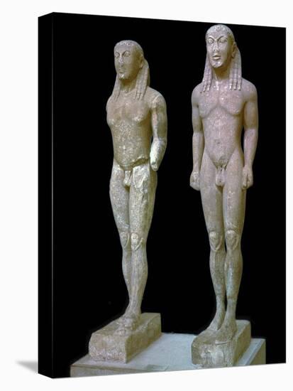 Greek statues of Kleobis and Biton, 6th century BC. Artist: Unknown-Unknown-Premier Image Canvas