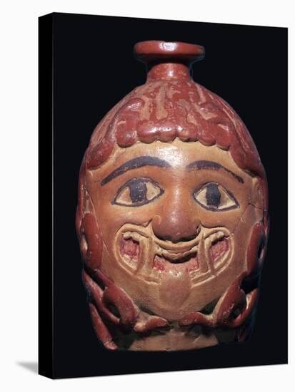 Greek terracotta scent bottle in the shape of a gorgon's head made in Rhodes-Unknown-Premier Image Canvas