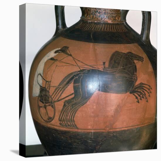 Greek Vase Depicting a Chariot, C5th-6th Century Bc-null-Premier Image Canvas