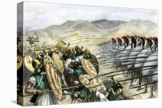 Greeks Repelling the Persian Army under Mardonius at the Battle of Plataea, 479 Bc-null-Premier Image Canvas