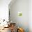 Green Abstract Brush Splash Flower-Irena Orlov-Stretched Canvas displayed on a wall