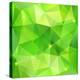 Green Abstract Crystal Vector Background-art_of_sun-Stretched Canvas