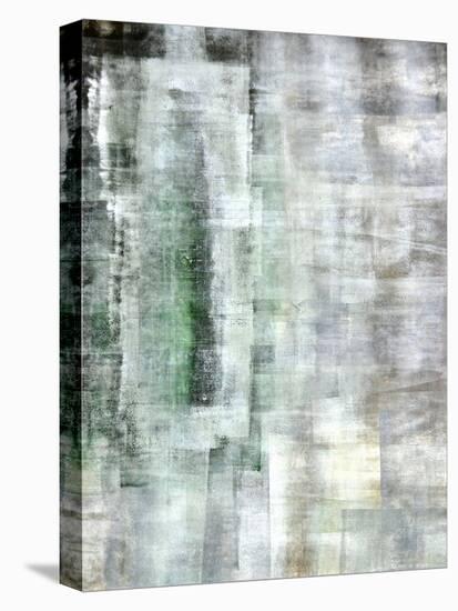 Green and White Abstract Art Painting-T30Gallery-Stretched Canvas