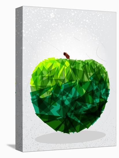 Green Apple - Geometric Shape-cienpies-Stretched Canvas