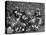 Green Bay Packers Playing a Game-George Silk-Premier Image Canvas