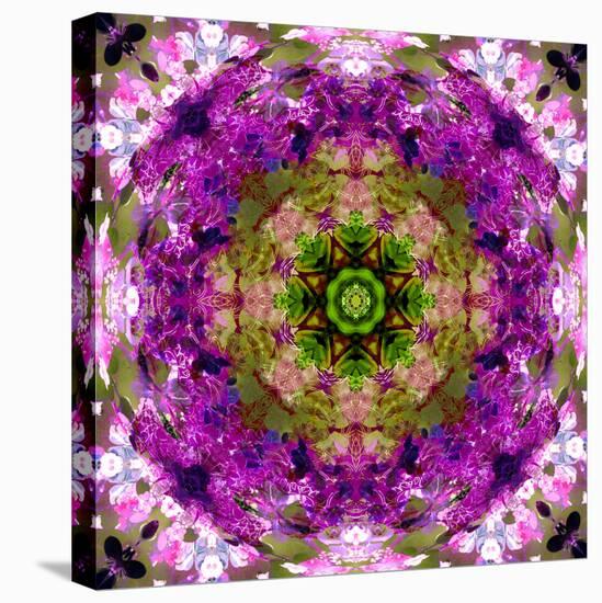 Green Blossom Mandala-Alaya Gadeh-Premier Image Canvas