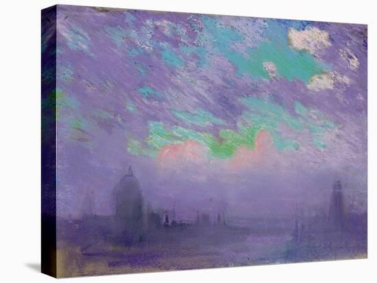 Green, Blue and Purple (View of London)-Joseph Pennell-Premier Image Canvas