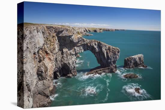 Green Bridge of Wales, Pembrokeshire Coast, Wales, United Kingdom-Billy Stock-Premier Image Canvas