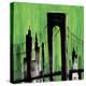 Green Cityscape-Paul Brent-Stretched Canvas